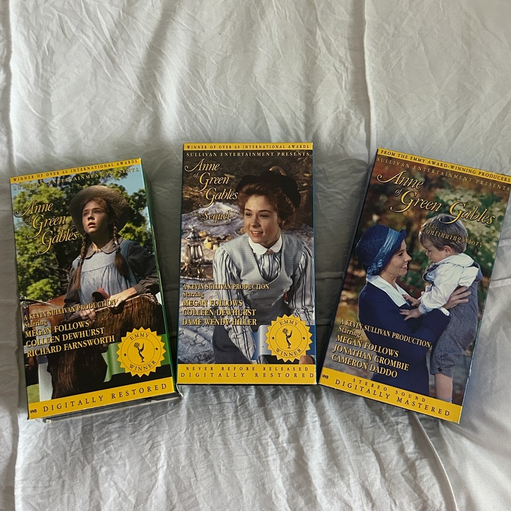 Disney Anne of Green Gables 3 box VHS Set